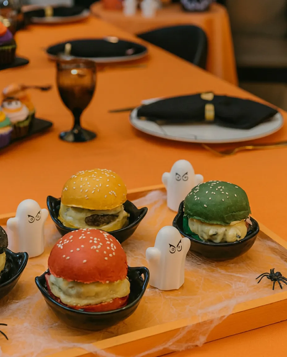 Caixa Caixa Gourmet temática de Halloween.